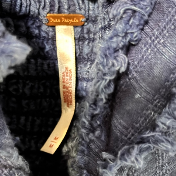 free people v neck flutter sleeve mini dress in medium - Picture 3 of 7